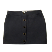 NWT Sezane Coline Mini in Black Button Front Short Skirt 34 / 2 - £65.53 GBP