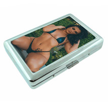 Rock And Roll Pin Up Girls D6 Silver Metal Cigarette Case RFID Protection Wallet - £13.32 GBP