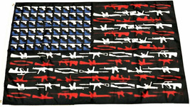 3x5FT Flag American Rifle 2nd Amendment Gun Veterans Banner Trump Guns P... - £15.14 GBP