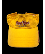 Hard Rock Cafe Cayman Islands Visor Baseball Hat Cap Yellow Stitched Men... - £29.46 GBP