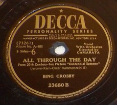 Bing Crosby 78 Long Ago / All Through The Day SH1E - £5.51 GBP