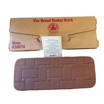 Longaberger Pottery Terra Cotta Bread Basket Warming Brick Stone #30074U... - $23.33