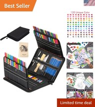 Professional 144-Piece Art Kit with Colored Pencils, Charcoal &amp; Travel Case - $840.68 MXN