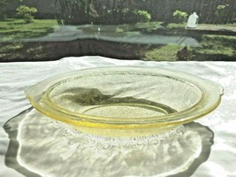 Vintage Topaz Yellow Indiana Horseshoe Depression Glass Oval Serving Bowl - £18.86 GBP
