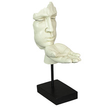 Vitruvian Collection `Blowing A Kiss` Sculpture Tealight Candle Holder Statue - £55.22 GBP