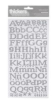 Thickers Alpha Stickers Reindeer Glitter Silver 2 Sheets - $33.99