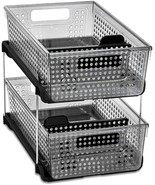 Madesmart 2-Tier Organizer Multi-Purpose Slide-Out Storage With Handles,... - $33.99