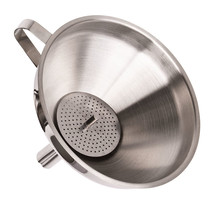 Appetito Stainless Steel Funnel with Strainer - £19.84 GBP