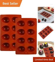 Non-Stick 8-Cavity Silicone Egg Molds for Delightful Easter Candies and ... - $37.57