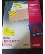 Avery High-Visibility Permanent ID Labels Laser 1 x 2 5/8 Neon Yellow mi... - €13,67 EUR