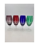 Ajka Bohemian Hand Made Cut to Clear Iced Tea Goblets 24%PbO Vtg Rare SE... - €259,29 EUR