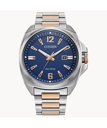 Men&#39;s Citizen Eco-Drive® Sport Luxury Two-Tone Watch with Blue Dial - £300.19 GBP
