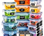 24 Pack Food Storage Containers With Lids, Plastic Leak-Proof Bpa-Free C... - £59.86 GBP