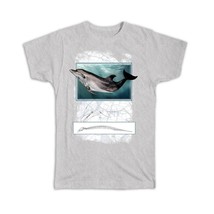 Dolphin : Gift T-Shirt Maritime Vintage Map Sea Life Marine World Underwater Gra - £14.46 GBP+