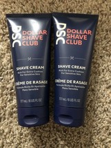 DSC Dollar Shave Club Shave Cream Rich for Extra Cushion, Sensitive Skin 6oz 2PK - £6.00 GBP