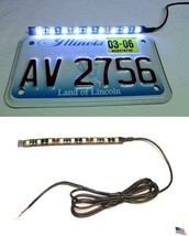 1x WHITE LED TAG LIGHT STRIP LED LICENSE PLATE LIGHTS MOTORCYCLE BIKE 1200 - $218.68 MXN