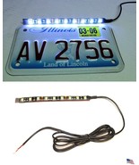 1x WHITE LED TAG LIGHT STRIP LED LICENSE PLATE LIGHTS MOTORCYCLE BIKE 1200 - $218.68 MXN