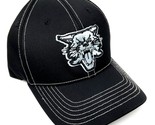 Blackout Kentucky Wildcats Mascot Logo Black Curved Bill Adjustable Hat - £14.10 GBP