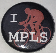 I MPLS Vintage Pin Button Pinback Bicycling Small Cycling - $9.95