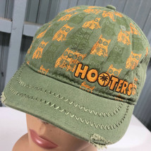 Hooters Chicago Restaurant Military Green Owls Strapback Baseball Cap Hat  - £11.73 GBP