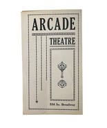 Arcade Theatre Program Pantages Los Angeles History 1927 Opening Show Re... - $99.27 CAD