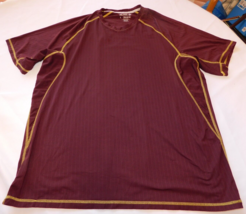 Reel Legends Freeline Pro Men&#39;s Short Sleeve T Shirt Size L large Burgun... - $29.69