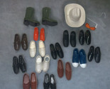 Lot of Doll Shoes- Brown Riding Boots, loafers, sneakers etc. Barbie ? V... - $22.76