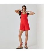 Anthropologie Corey Lynn Calter Adeline Romper in Red Size Medium NWT - $904.61 MXN