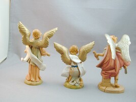 3 1994-1997 Fontanini Angels Depose Italy Vintage 5&quot; Size EXC Nativity - £47.95 GBP