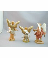 3 1994-1997 Fontanini Angels Depose Italy Vintage 5&quot; Size EXC Nativity - $1,140.22 MXN
