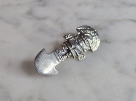 Womens Vintage Estate Sterling Silver Mayan Inca Brooch Pin 3.3g E7757 - £27.15 GBP