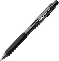 NEW Pentel 12-pack WOW! Retractable 1.0mm Ballpoint Pens BLACK Ink ‎BK440-A - £6.59 GBP