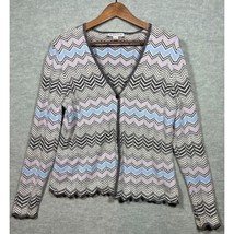 Pendleton Cardigan Sweater Women&#39;s XL Chevron 70% Silk Cotton Casual - $324.25 MXN