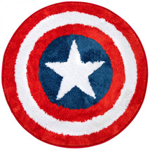 Captain America Tufted Bath Rug Multi-Color - £30.45 GBP