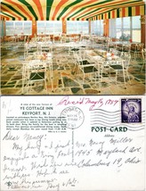 New Jersey Keyport Ye Cottage Inn Posted to Columbus OH in 1959 VTG Postcard - £7.40 GBP