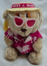 VINTAGE Russ Luv Pets &quot;Life&#39;s A Beach&quot; TEDDY BEAR 7&quot; Plush STUFFED ANIMA... - £19.75 GBP