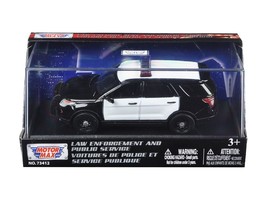 2015 Ford Police Interceptor Utility Plain Black and White 1/43 Diecast Model Ca - $1,017.55 MXN