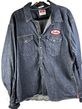 Wrangler Denim Pearl Snap Jacket w/ Patches “BUBBA” Name Patch Men’s 2XL - £31.45 GBP