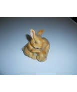 Vintage Homco #1455 Ceramic Rabbit, Brown Baby Bunny, Rabbits Cuddling F... - €12,77 EUR