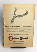 Kaiser Steel Magazine Westward Monthly September 1950 California History - £10.06 GBP