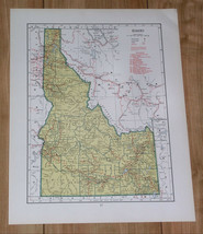 1943 Vintage Wwii Map Of Idaho / Illinois - £14.99 GBP