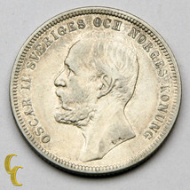 1897 Suède Krona Pièce Argent En VF + Km #760 - $55.09