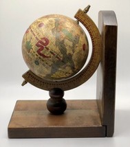 Vintage Single Old World Bookend Globe Made in Japan - $19.79