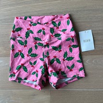 Fleo Holly Jolly V Waistband High Rise Spandex Bike Workout Shorts Small... - $74.99