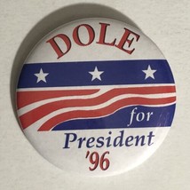 1996 Bob Dole 1996 Presidential Campaign Pinback Button J3 - £3.08 GBP