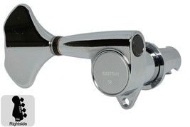GOTOH GB707 Compact Bass Tuning Machines Tuners - 4R - Chrome - £62.13 GBP