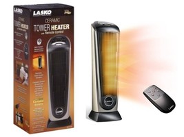 Lasko 751320 Electric Oscillating Ceramic Tower Space Heater with Remote... - $895.43 MXN