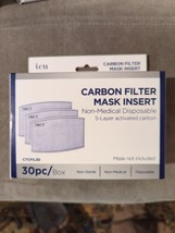 ICU Health Carbon Filter Face Mask Insert  5 Layers- 30ct - $9.74