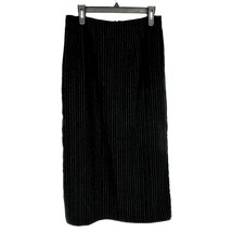 Briggs Pencil Skirt Womens 12 Black Pinstripe Back Zip Closure - $14.85