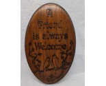 A Friend Is Always Welcome Wooden Birds On A Tree Fish Enterprises Hangi... - $49.49
